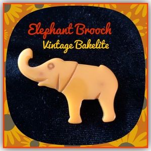 Bakelite Elephant Brooch